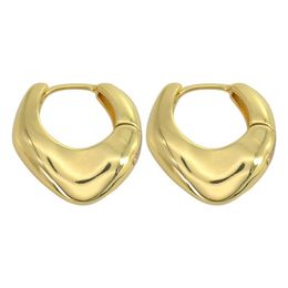 Hoop Huggie 18K plaqué or boucles d'oreilles de luxe de qualité pour femmes 2022 dames classique ovale cercle cadeau de noël femme bijoux 307C