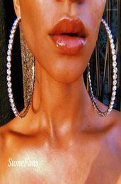 HOOP HUGGIE 2021 MOFLO European de 10 mm Pendientes de aros de cristal grande Big Cz Drinestone Earring for Girls Party15179499