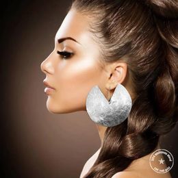 Hoop Huggie Afrikaanse zilveren oorbellen voor vrouwen etnische grote hoepel oorbellen haak oorbellen dames geschenken grote oorbellen drop 231005