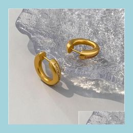 Hoop Huggie Designer B Jewelry Womens Orees Moucles d'oreilles classiques Style de mode Gold Pladed Drop Livrot Dhtrn324n