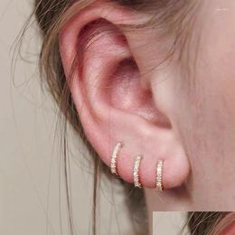 Hoop Huggie Oorbellen 1 Stuks 6Mm/8Mm/10Mm Cz Klein Voor Vrouwen Mannen Sier Kleur eenvoudige Minimale Tiny Kraakbeen Oorbel Piercing Sieraden Drop D Otyr3