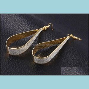 Hoop Huggie oorbellen voor vrouwen Koreaanse mode kubieke zirkonia ronde druppel hangende 14k gouden levering sieraden dhcix