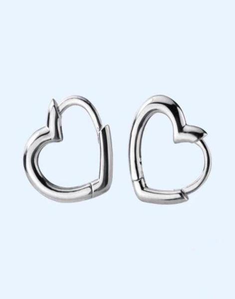 Hoop Huggie Fashion 925 Sterling Silver Heart Geométrique Geometric Ear Cuff Clip on Earring For Women Girl Piercing Jewelry DA2131424933