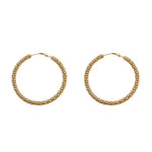 Hoop Huggie Mode Grande Boucle D'oreille Pour Les Femmes Bijoux Or Couleur Exagéré Brillant Rond Cercle Boucles D'oreilles Cadeau Bijoux Brincos Drop Deliv Dh91U