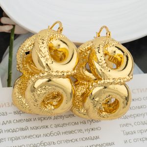 Hoop Huggie Mode Boucles D'oreilles Ensembles Banquet Goutte D'or Femmes Plaqué Or Mode En Laiton Dame Grande Boucle D'oreille Pour Les Filles Cerceaux Boucles D'oreilles Créoles Dorées 230411