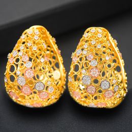 Hoop Huggie GODKI Jimbora mode luxe boucles d'oreilles Boucle D'oreille Femme 2021 pour les femmes mariée mariage acteur modèle danseur fête spectacle