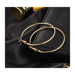 Hoop Huggie Gold Earrings 6 Paren/Set Round Set For Woman Party Ladies Ear Jewelry 14K Rose Mens Big Drop Delivery DHKL1