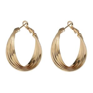 Hoop Huggie – grandes boucles d'oreilles rondes dorées pour femmes, anneaux d'oreilles classiques à motif de coquillage, cerceaux, cadeau pour femmes, bijoux fins entiers 20214086012