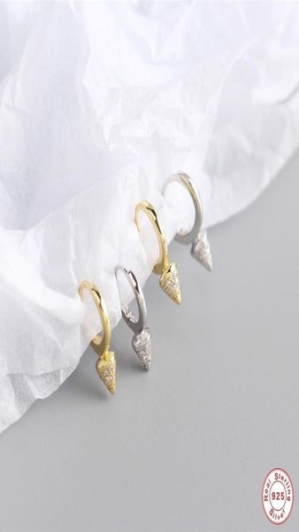 Hoop Huggie GS 925 boucles d'oreilles minimalistes en argent Sterling pour maman fille femmes cercle boucle d'oreille bijoux fins anniversaire Gi7506496
