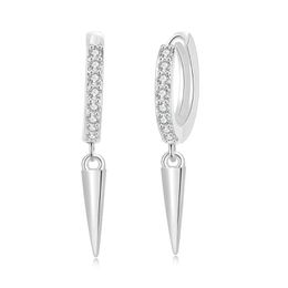 Hoop Huggie Hie Hip Hop Couteau Dagger Croix Forme Pendentif Boucles D'oreilles Pour Femmes Homme Dangle Boucles D'oreilles Bijoux Rock Punk Party Tendance Drop D Otbtr