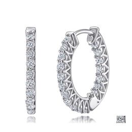 Hoop Huggie Hie Nothing2 925 Sterling Sier Créé Moissanite Gemstone Wedding Party Boucles D'oreilles De Mode Pour Womenhoop Drop Delivery J Dhbu5