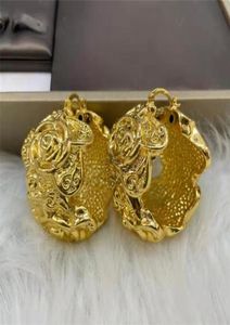 Hoop Huggie Hoop Oorbellen Dames Mode-sieraden Dubai Goud Kleur Ethiopische Afrikaanse oorbellen voor Braziliaanse bruiloften Verguld Jood7312231
