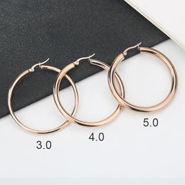 Hoop Huggie Korean Earrings 2022 Gold Circle Big Round For Women roestvrij staal vintage sieraden set van FunnyHoop