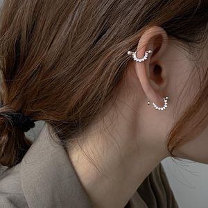 Cerceau Huggie mode coréenne oreille os lobe d'oreille Piercing boucle Cartilage boucles d'oreilles femmes géométrique vis crevaison Pendientes