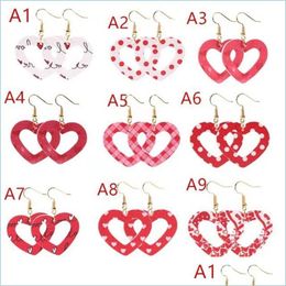 Hoop Huggie Amour Coeur Pendentif Creux Pu Boucles D'oreilles En Cuir Nouveau Balancent Pour Les Femmes Saint Valentin Cadeau En Gros Saint Valentin 1197 Q2 Drop Dhhdx