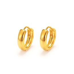 Hoop Huggie Nieuwe Italiaanse vaste stof 14K Geel goud gevulde Hies -oorbellen 1/2 is 1m vierkante buis drop levering sieraden dhgarden dhcr2