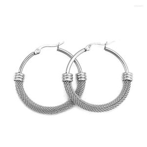 Hoop Huggie Paire 304 Acier Inoxydable Hoops Boucles D'oreilles Couleur Rond Creux Net Cercle Anneau Pour Femmes Homme Bijoux Exquis Oreille DecorHoop Dale2