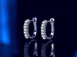 Hoop Huggie S925 Trendycolor 2mm 0.42ct Total VVS1 Moissanite Earring para mujeres Jewelyhoop8337253