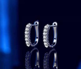 Hoop Huggie S925 Trendycolor 2mm 0.42ct Total VVS1 Moissanite Earring para mujeres Jewelryhoop7179830