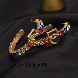 Hoop Huggie Dames Hoop Earrings Rose Gold Diamond Charm Oorbellen Mode 2023 Lente Nieuwe Sieraden Oorbellen Ontwerper Liefde Geschenken Bruiloft Sieraden Groothandel