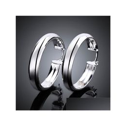 Hoop Huggie Dames Sterling Sier Plated Glossy Ring -oorbellen Hie GSSE595 Mode 925 Plaat Hoorring Geschenkdruppel Delivery Sieraden DH4S5