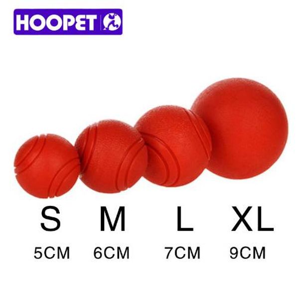 HOOPET-juguete para perros, pelota de goma, resistente a mordeduras, cachorros, Teddy, Pitbull, suministros para mascotas