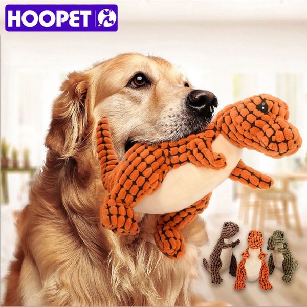 HOOPET-juguete para perros con sonido, cachorros de peluche resistentes a morder, juguetes interactivos para mascotas LJ2010282575