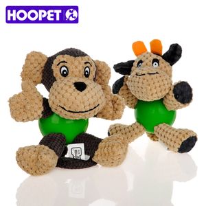HOOPET Pet Dog Toys for Dogs Puppy Toy for Large Dogs Peluche Squeak Interactive Dog Ball Supply