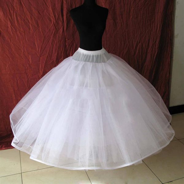 Sans cerceau 8 couches dur Tulle jupons de mariage luxe princesse robe de bal robes sous-jupe longue Crinoline Tulle254U