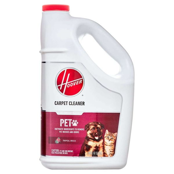 Hoover Paws Claws Détachant et anti-odeurs pour animaux de compagnie, solution nettoyante pour tapis, 128 fl oz, 1 pièce