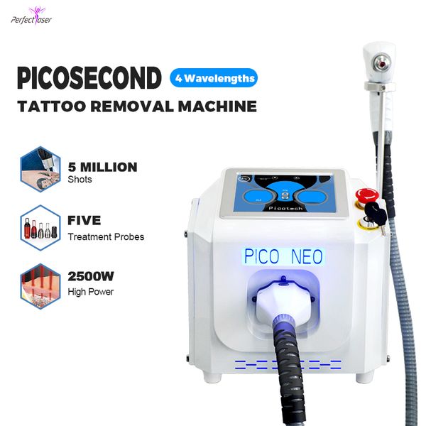 Hop vente Pico laser 4 longueurs d'onde laser détatouage machine laser noir carbone poignet beauté peau exfoliante machine livraison gratuite