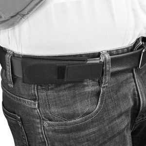 Pagnière horizontale de 9 mm Magazine Magin Mag Holder Extra Single Pistol Magazine Carrier avec crochet de sécurité et boucle