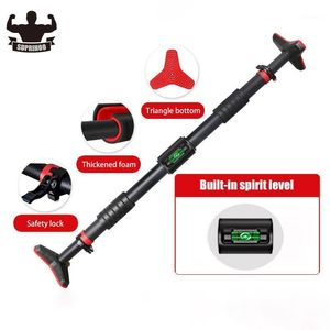 Barras horizontales Ajustable Acero inoxidable Secure Home Fitness Equipo de aptitud Gimnasio Entrenamiento Pull-Up Bar Poste Ampliado Base Safe Triangle