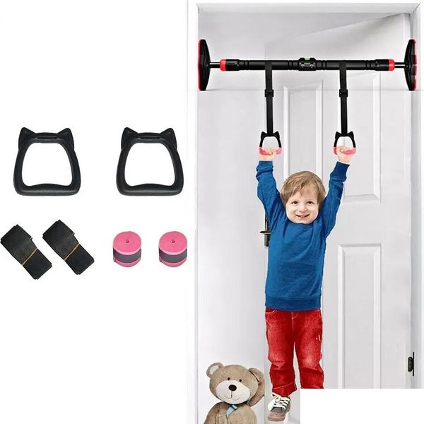 Barres horizontales Barres Tal Enfants Anneaux de gymnastique Sling Ring Fitness Barre de ménage Plup Sports d'intérieur Poignée de traction lombaire Enfants 2306 Dhnr9