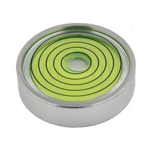 Perle horizontale en métal rond du niveau d'esprit universel vert bulle en diamètre blanc de 25 mm-60 mm 1 pièce