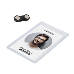 Horizontale Verticale Magnetische naam Badge Houder Kit Duidelijke naamplaatje Houders voor conferenties Evenementen en vergaderingen