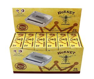 HORNET – boîte à rouler automatique en métal, 70 MM, argent, Machine à tabac, broyeur, Whole7127005