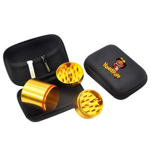 HORNET-Juego de humo, molinillo de hierbas de Metal con puntas de boquilla, contenedor grande de 50MM, molinillos de tarro, accesorios para fumar para hombre