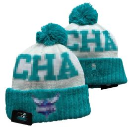 Bonnets Hornets Charlotte équipe de basket-ball nord-américaine Patch latéral hiver laine Sport tricot chapeau casquettes de crâne A1