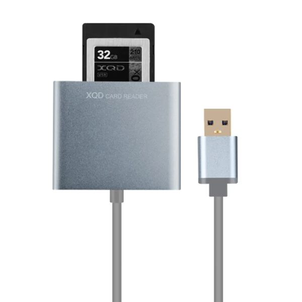 Horns de haute qualité du souper vitesse de 5 Gbps USB3.0 xqd lecteur de carte XQD 2.0 USB 3.0 Lecteur de carte mémoire 500 Mo / s pour Sony pour la carte Lexar XQD
