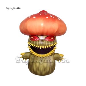 Horrible Halloween champignon gonflable monstre 3m Air sauter cannibale champignon gobelin pour la décoration du parc