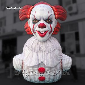 Horrible grand Clown gonflable maléfique modèle Jolly 5m Joker gonflable avec souffleur pour décoration de fête d'halloween