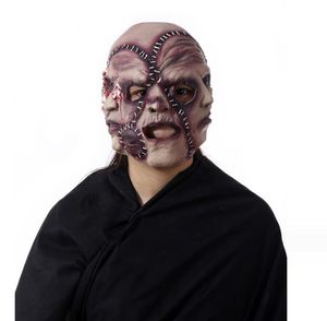 gruwelijk drie gezichtsmasker maskerade cosplay feest rekwisieten horror latex schedel demon masker enge griezelige kinderen volwassenen Halloween -maskers