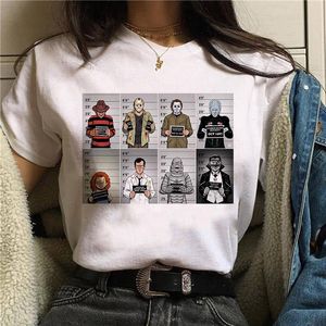 Horror vrienden pennywarti michael myers tops jason voorhees halloween vrouwen t-shirt top Ouija t-shirt camiseta vrouw