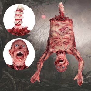 Horror Halloween Ghost Decoratie Toys Creepy Scary Prop Party Ornament Bloody Body Hanging Ghoul Haunted House Bar Y201006