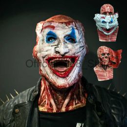 Horror Halloween Scary Mask Scream Skull Killer Clown Mafán Masquerada espeluznante Máscara de látex de dos capas Partido de cosplay realista X0809