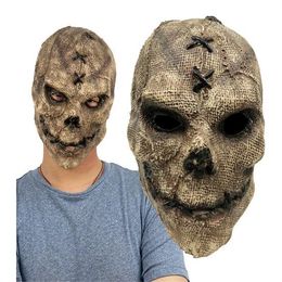 Masque de crâne tueur d'horreur, Cosplay, squelette effrayant, masques en Latex, casque, accessoires de Costume de fête d'halloween GC2478
