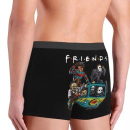 Horror Movie Friends Character Underwear Male Sexy Halloween Murderers Legends Boxer Briefs Shorts Panties Soft Underpants