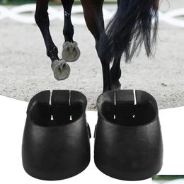 Équipement de soins à chevaux Protéger les bottes de sabot ER Rubber Soutdoor S Equestrian Bon Isolat Isolat Diry Water Brand 231114 Drop Livrot S otgyv