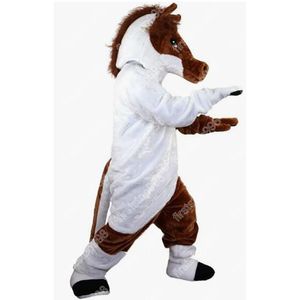 Paard Ezel Mascotte Cartoon Anime thema karakter Unisex Volwassenen Grootte Reclame Props Kerstfeest Outdoor Outfit Pak